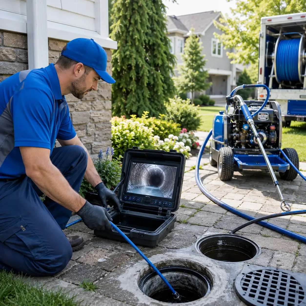 Outdoor drain cleaning professionals serving Trenary, MI