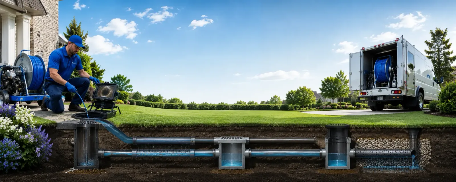 Outdoor drain cleaning information for Trenary, MI